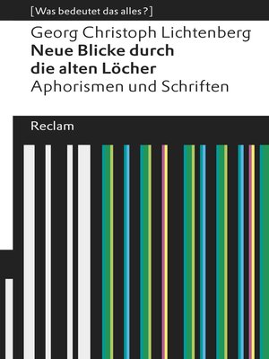 cover image of Neue Blicke durch die alten Löcher